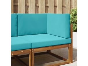Coussin de canapé d'extérieur, coussin de chaise polyester turquoise 80 x 80 cm cf54183