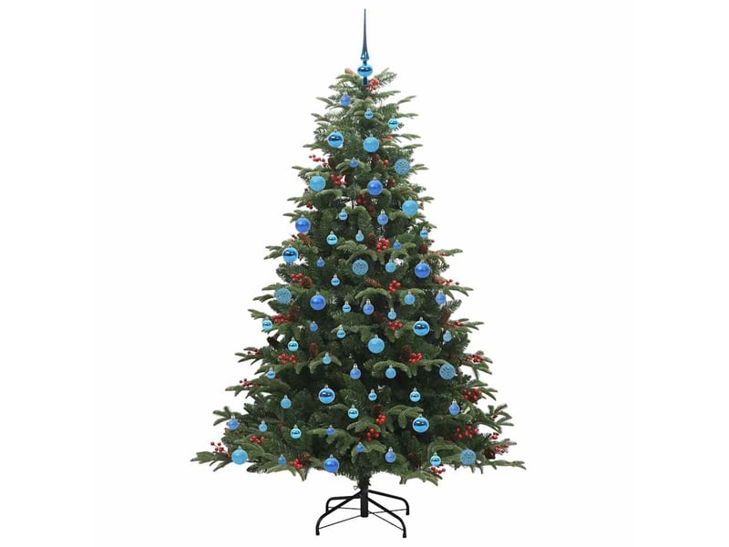 Sapin de noël, arbre de noël artificiel vert 180 cm pvc, métal et plastique cf61434 - Conforama D