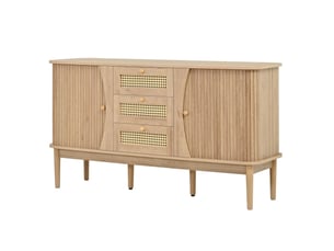 Buffet 2 porte(s)  3 tiroir(s)   - 141 cm coloris naturel 