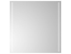 Miroir de salle de bain, miroir de toilette led transparent 60 x 60 cm verre trempé cf62598