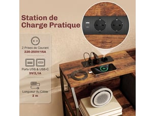 Chiffonnier 8 tiroir(s)    <strong></strong> <strong></strong> coloris marron largeur 130.5 cm hauteur 88 cm