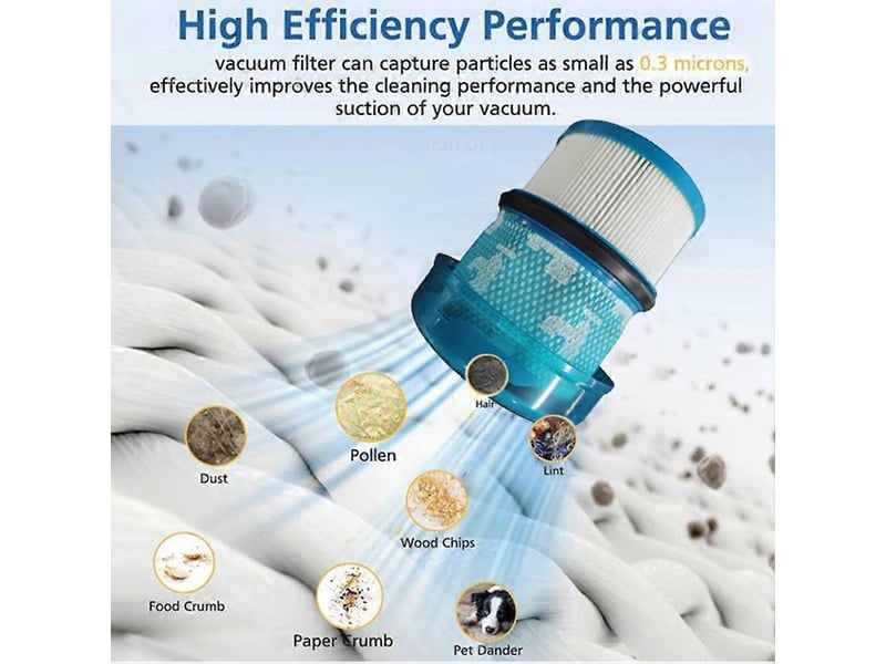 4pcs hepa filters for v16 vacuum cleaner replacement parts washable filter household cleaning part - Conforama E