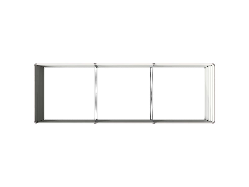  Jardinière - jardin surélevé noir 240 x 80 x 55 cm acier laminé à froid  - Conforama E