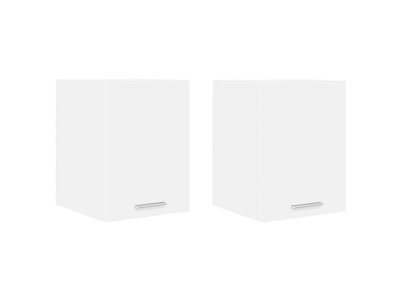 Meuble de rangement cuisine, armoire suspendue 2 pcs blanc bois d'ingénierie shl564 - Conforama A