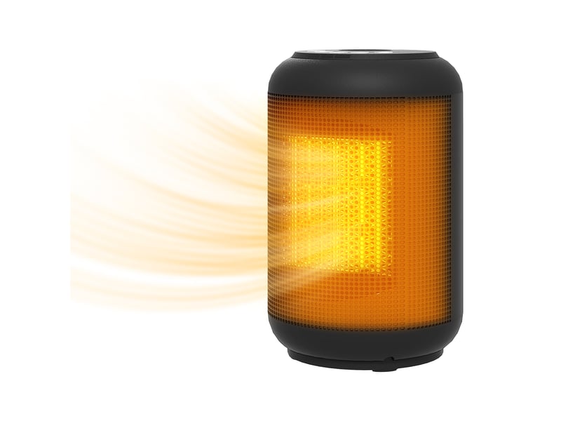  Chauffage d'appoint céramique radiateur électrique 1500w oscillant 50° noir  - Conforama A
