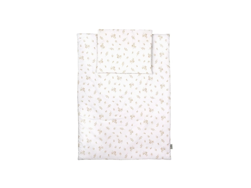  Parure de lit bébé couette et oreiller 120 × 90 cm - taille l - feuilles brunes waldin BD-L-02 - Conforama B