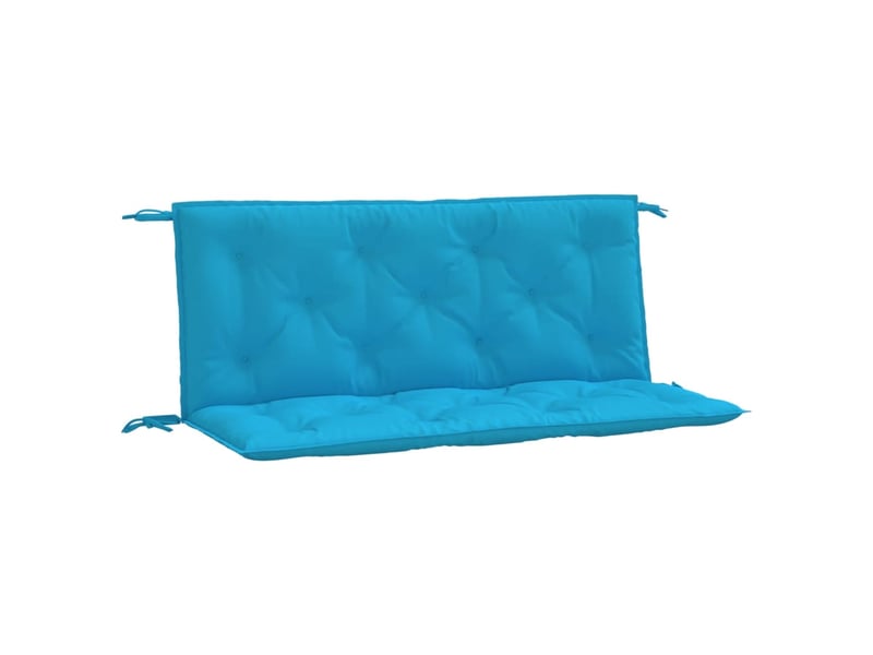  Lot de 2 coussins de banc de jardin, coussins d'assise bleu clair tissu oxford cf58641  - Conforama A