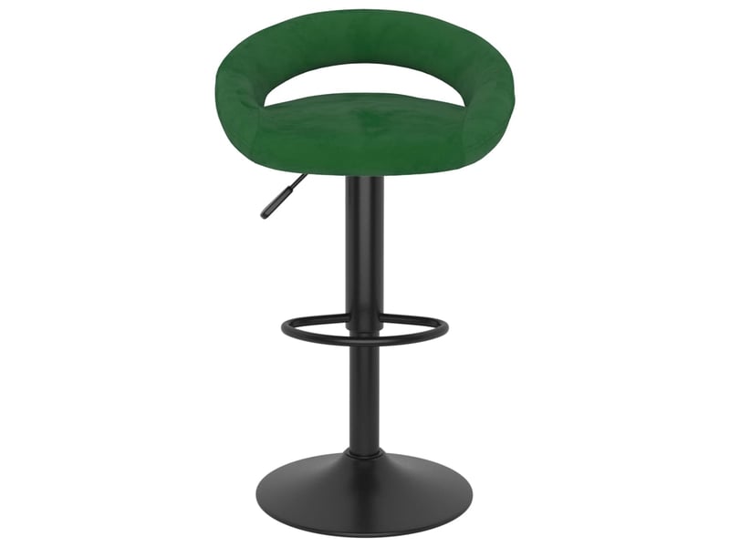  Lot de 2 tabouret de bar, chaise de bar vert foncé velours shl75606  - Conforama C