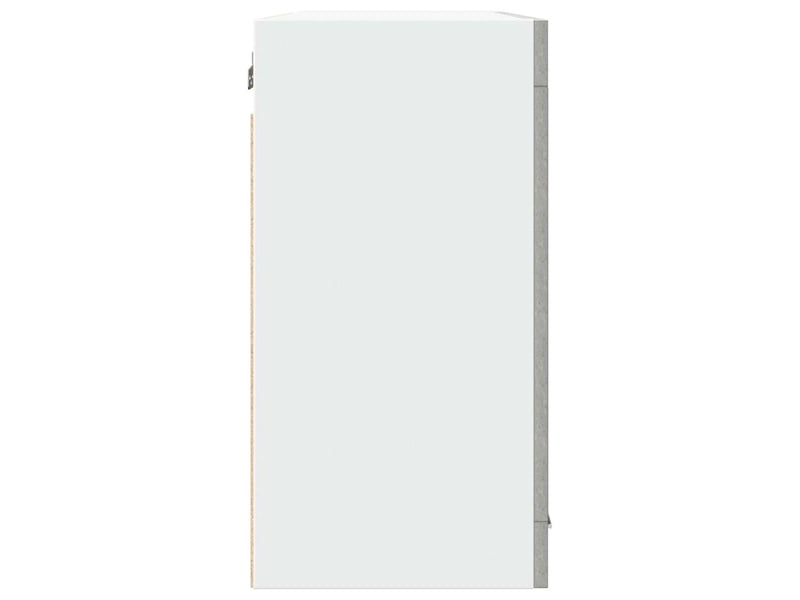  Vitrine suspendue lyon gris béton 80 x 31 x 60 cm  - Conforama E