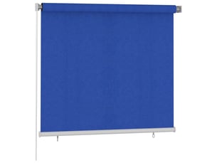 Store enrouleur, store roulant d'extérieur 165 (l) x 140 (h) cm bleu hdpe cf47345