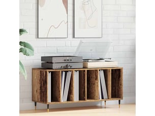 Vidaxl meuble à vinyles bois ancien 100 x 38 x 48 cm bois d'ingénierie