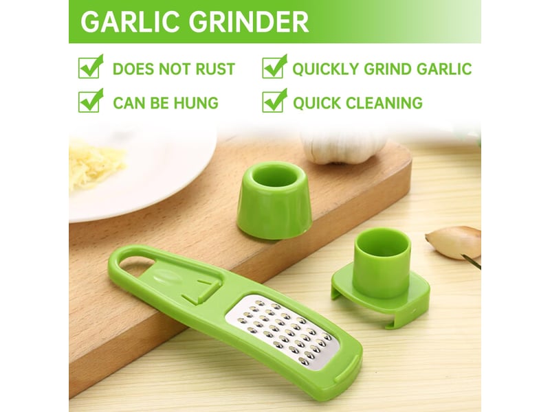  Lot de 2 presse-ail - râpe à ail - ustensile de cuisine en plastique - coupe-ail - outil efficace pour obtenir la pâte d'ail  - Conforama D