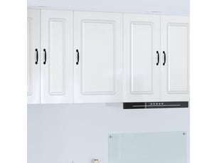 Meuble mural de cuisine | armoire de cuisine blanc brillant 50x31x80cm