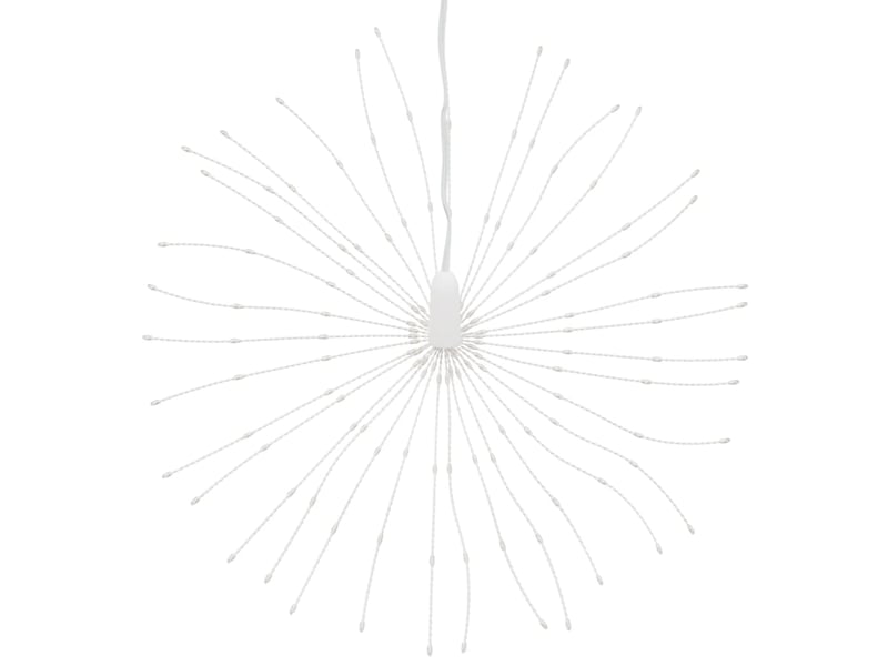  Étoile rayonnante de noël 140 led 2 pcs blanc froid 17 cm  - Conforama E