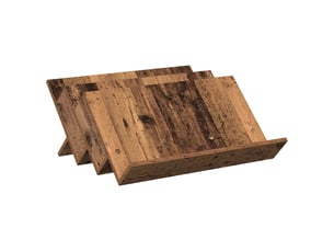 Étagère à magazines, porte-revues avec étagère bois ancien 65 x 53 x 28,5 cm cf41168