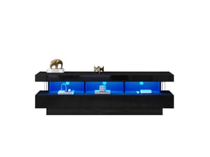 Meuble tv coloris noir 160 cm REDOM  