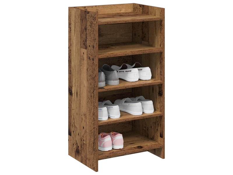  Meuble à chaussure, cabinet à chaussures avec stockage bois ancien 48x36x92 cm shl8938  - Conforama C