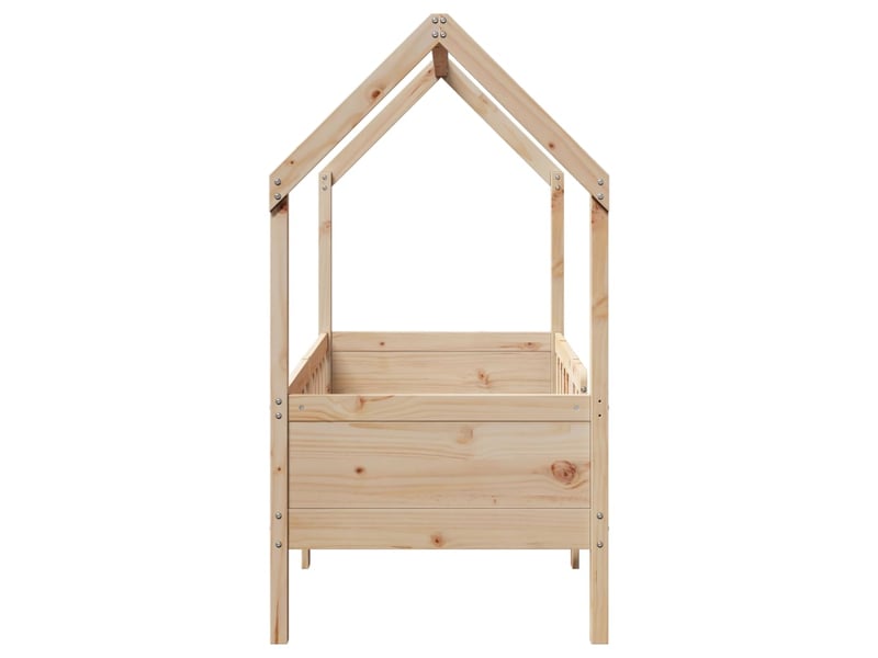  Cadre de lit d'enfants - lit jeune forme de maison sans matelas pin  - Conforama E
