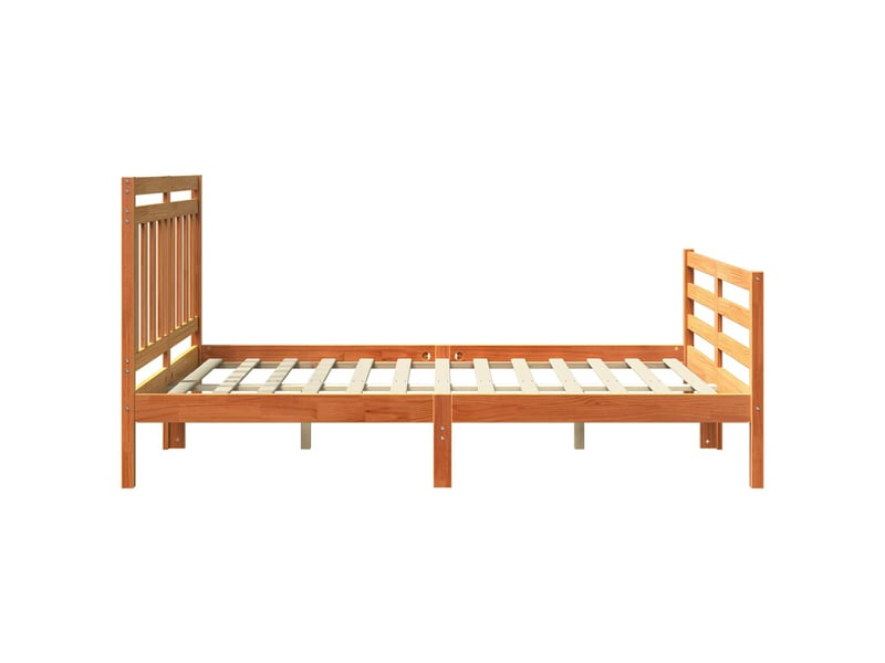  Lit double- lit adulte -  cadre de lit avec tête de lit  marron 150 x 200 cm  - Conforama D