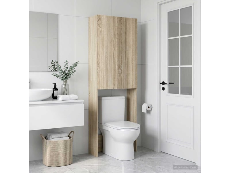 Armoire de toilette arnhem chêne sonoma 66x25.5x190 cm - Conforama C