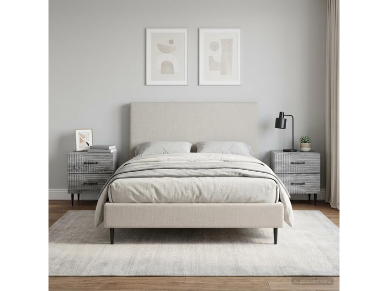 Table de chevet - cabinet de chevet - table de nuit 2 pièces sonoma gris 43 x 34,5 x 47,5 cm - Conforama C