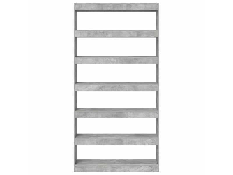  Bibliothèque 6 niveaux, armoire à livres 100 x 30 x 198 cm bois d'ingénierie  - Conforama E