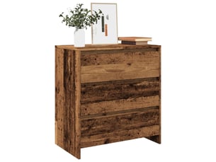 Buffet - bahut - meuble de rangement vieux bois 70x41x75 cm bois d'ingénierie