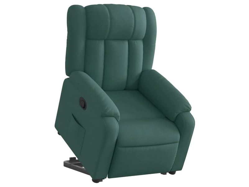  Fauteuil inclinable, fauteuil relax salon vert foncé tissu shl5749  - Conforama C