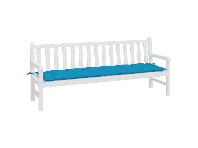  Coussin de banc de jardin, coussin d'assise bleu clair 200x50x7 cm tissu oxford cf52680  - Conforama C