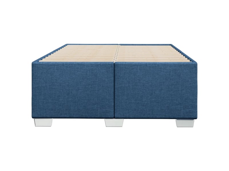  Lit double- lit adulte -  cadre de lit sans matelas bleu 120x200 cm tissu  - Conforama C