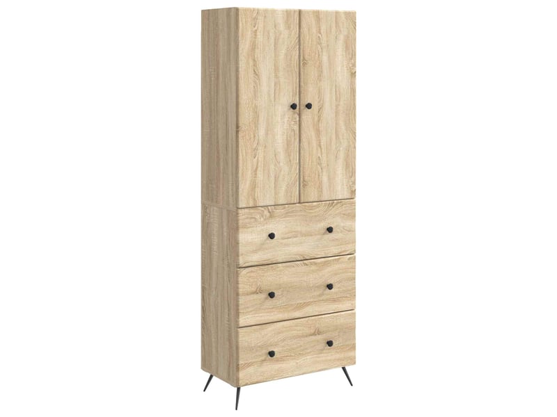  Ensemble de meubles 2 pcs, rangement de salon 66 x 34,5 x 90 cm bois d'ingénierie shl9960  - Conforama A