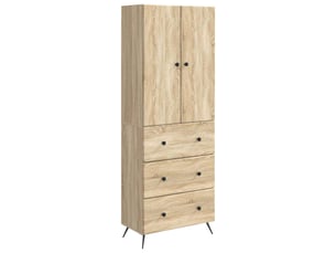 Armoire <strong></strong> <strong></strong> coloris bois clair largeur 66 cm
