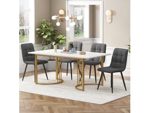 Ensemble table rectangulaire  4 chaise(s)  <strong>HAVRYA</strong> <strong></strong> 