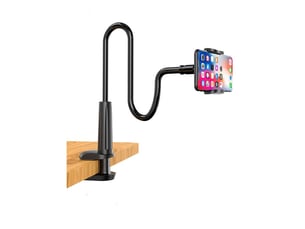 Support tablette avec col de cygne – support de lit pliable pour téléphone et tablette