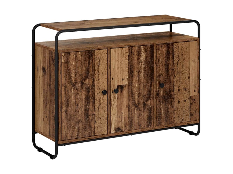  Buffet salon, buffet de rangement bois ancien 102x35x75 cm bois d'ingénierie shl68188  - Conforama A