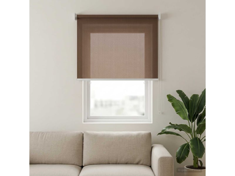  Store enrouleur extérieur, store à rouleau à 90% de blocage uv taupe hdpe cf45216  - Conforama B