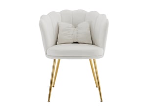 Fauteuil fixe ULEVR Velours beige vendu Par 4