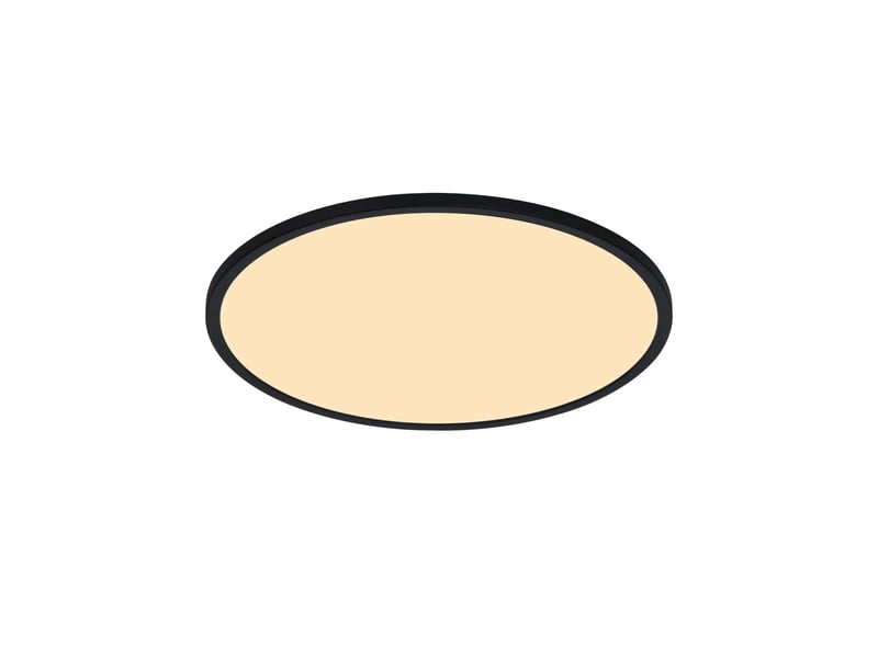  Plafonnier oja 29 outdoor round matière plastique noir , h. 2,5 - ip54 - ledmodule nordlux extérieur 2618256103 - Conforama C