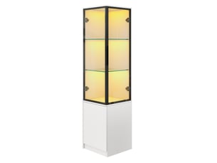 Vitrine coloris blanc MAISENTIEL - 40 cmx160 cm
