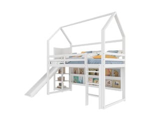 Lit mezzanine 90x200 cm    coloris blanc
