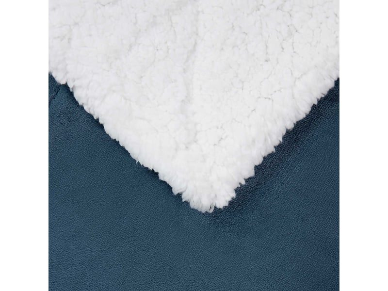  Plaid canapé bleu marine 150x200 cm 1.64 kg polaire  - Conforama E