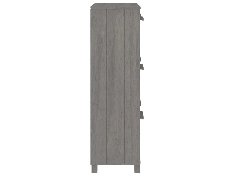  Meuble à chaussure, armoire à chaussures hamar gris clair 59,5x35x117 cm pin massif  - Conforama E