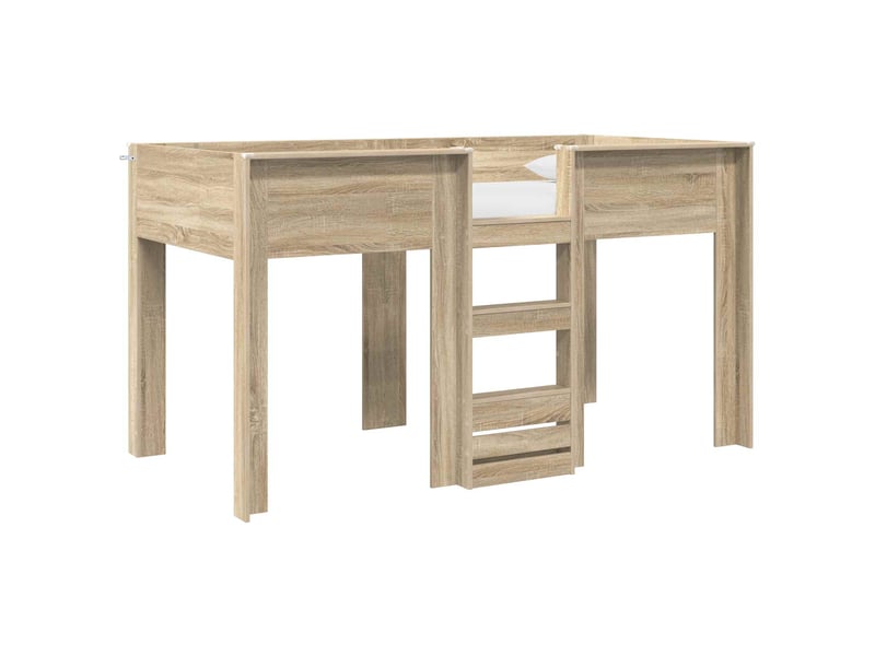  Lit superposé pour enfants - lit jeune chêne sonoma 80 x 200 cm  - Conforama A