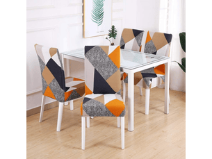 Housses de chaises, lot de 4 pièces, élastiques, amovibles, lavables, housses de chaises modernes, adaptées aux restaurants, salles de banquet, multicolore