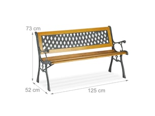 Banc  coloris marron <strong>HELLOSHOP 26</strong> <strong></strong>