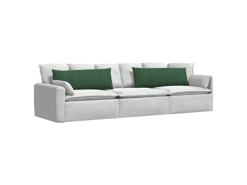  Lot de 2 coussins de canapé, coussins décoratifs vert foncé 120 x 40 cm cf59177  - Conforama C