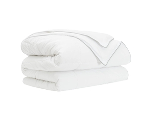Duvet - couette complet toute l'année blanc 260 x 240 cm fibre de bambou