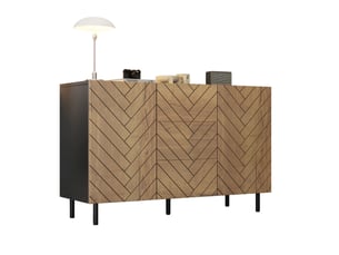 Buffet 4 porte(s) <strong>ROLIPO</strong> <strong></strong> - 120 cm coloris marron