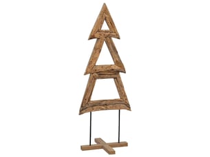 Sapin de noël, arbre de noël marron 90 cm bois de teck solide