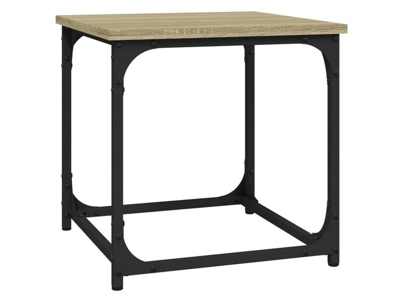  Table d'appoint | bout de canapé table basse chêne sonoma 40x40x40 cm bois d'ingénierie  - Conforama A